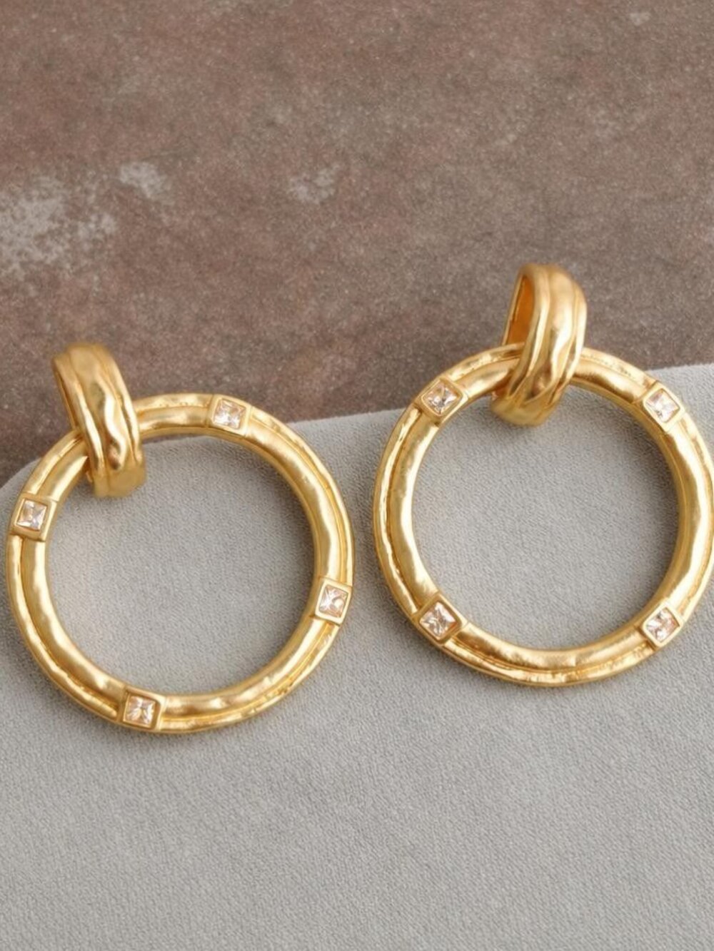 Julie Vos Astor Doorknocker Hoop Earrings, 1.25 in